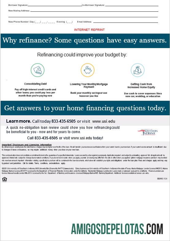 Extrato de hipoteca da conta da Universidade do Sul de Indianna dos EUA em formatos Word e PDF, 3 páginas 3 modelo